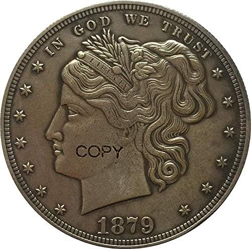 1879 Монети на стойност 1 щатски долар Вид Копие на 5 копия Сувенирни Новост Монета, Монета за Подарък
