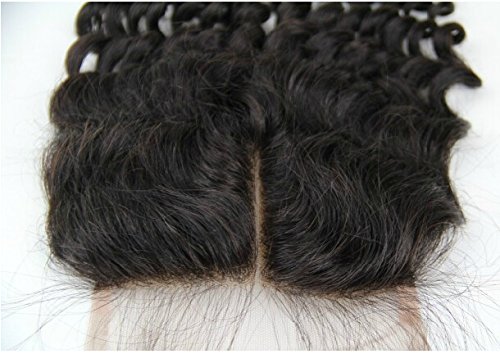 DaJun Hair 6A Лейси Горната Закопчалка в средната част 5 5 12 Избелени Възли Ppilippines Естествени Човешки