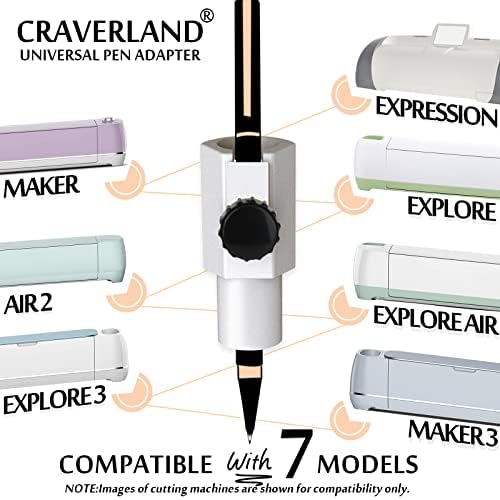 Универсален комплект переходников за писалки CRAVERLAND, съвместим с Cricut Maker 3 /Maker, Explore 2 Air/Air, Разгледайте