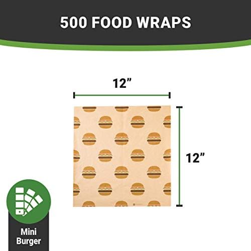 12-Инчов хартия за деликатеси, 200 Опаковки за сандвичи с мексикански Агавой - Жиронепроницаемая, Подходяща за микровълнова