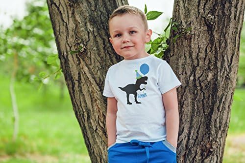 7 ate 9 Облекло Детска Тениска С Динозавром За Рожден Ден