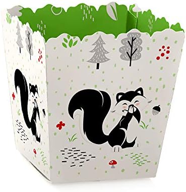 Малък Скункс - Мини Кутийки за подаръци за парти - Кутийки за детската душа Woodland Skunk или бонбони за партита по повод