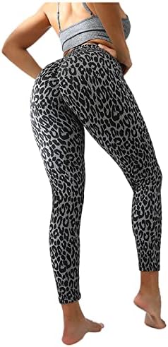 NREALY спортни панталони за жени панталони за йога гамаши с леопардовым задника повдигане пътеки безшевни гамаши, панталони