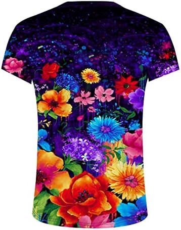Дамски Блузи с Къс ръкав и Принтом, Тениски за Момичета с Деколте Лодка, Есенно-Годишни Върхове 2023, Дрехи Regular