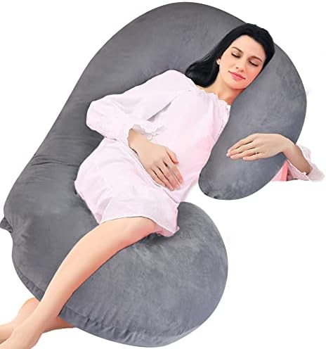 Възглавница за бременни в цвят на ДЪРВОТО - C-Образни Възглавница за бременни за Цялото тяло с Подвижен Калъф Женска Възглавница за Сън, за подкрепа на корема и гърб?