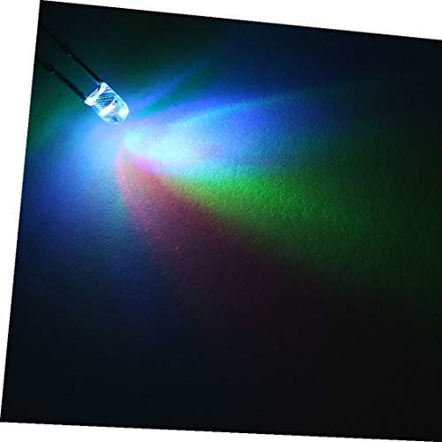 X-DREE 100шт Led лампа-светкавица постоянен ток 3,5 В 20 ma, 3 мм многоцветни диоди, излъчващи светлина (100шт led лампа-светкавица