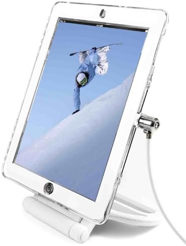 Въртящата Защитно поставка Maclocks IpadAir1RSCB с Кабелна ключалка за iPad Air (Бял)