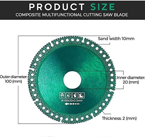 Стъклен Режещ диск, Съставен Многофункционален Прорезна Пильный диск, 2 мм ултра тънък Диамантени Режещи Пильный диск