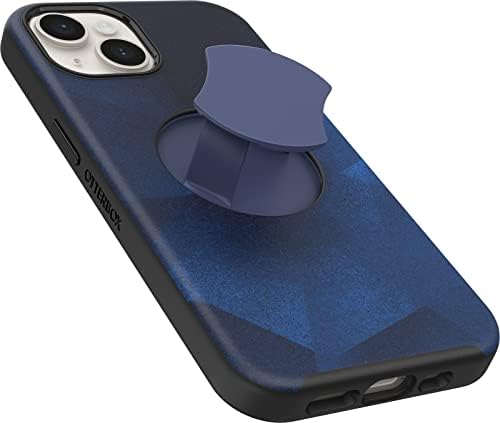 Калъф OtterBox за iPhone 14 и iPhone 13 серия OtterGrip Симетрия - BLUE STORM (синьо), вградена ръкохватка,