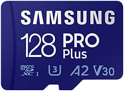 Samsung PRO Plus 128 GB microSDXC UHS-I U3 160 Mb/ с Full HD и 4K UHD Карта памет inc. Четец на USB-карти (MB-MD128KB/WW)