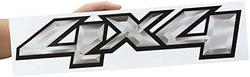 Двойката 4X4 Набор от Етикети Етикети Лого Vinyl Страна Легла Замяна за Chevy Ефект Камион Графичен (Черен Сив)