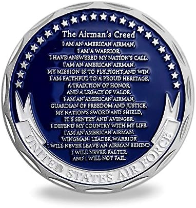 Монета Предизвикателството на военновъздушните сили на САЩ Кредо пилот, военен сувенир, подарък