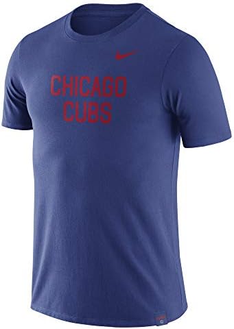 Мъжка тениска Nike Chicago Cubs с кралския името на екипа на Найки