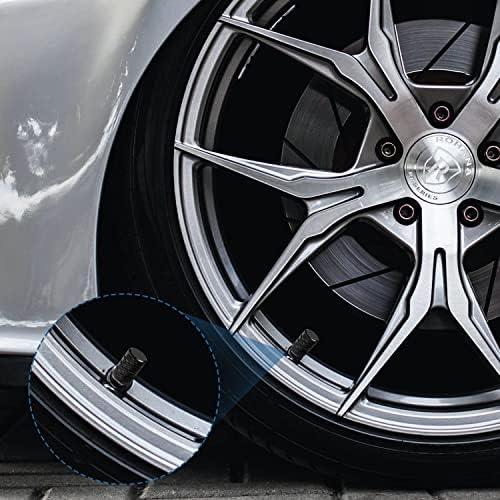 Капачки за автомобилни гуми Ouzorp, Капачки за състав на вентила 12ШТ-Черно, Универсални Капачки за Състав на