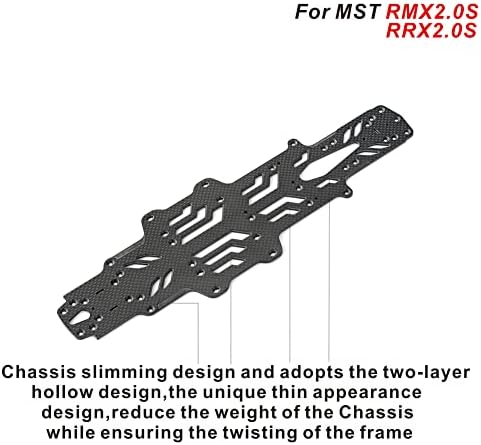 Комплект за ъпгрейд от въглеродни влакна и алуминий, за MST RMX2.0S и RRX2.0S 1:10 Drift RC Car