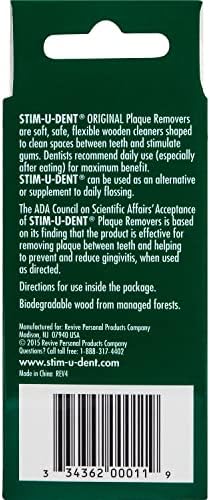 Средство за премахване на зъбната плака STIM-U-DENT, опаковане Value, Мента, 8 броя по 25 ea (опаковка от 2 броя)