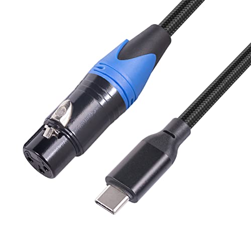 Микрофон кабел REXUS USB C за мъже и XLR за жени 6,6 метра, Кабел-преобразувател на Стереофонического аудиокабеля