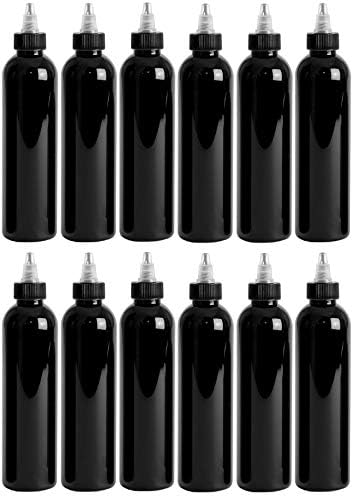 Етерично масло premium Cosmo в кръгли бутилки по 4 грама, от PET пластмаса, Празни, за Еднократна употреба, без бисфенол А, с черен / натурални закручивающимися капаци (опако?