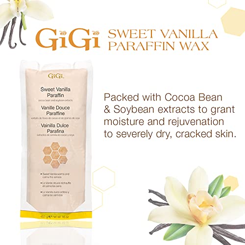 Парафиновый восък GiGi Sweet Vanilla | Парафиновый восък за вана с довършителни работи спа качество | с екстракти