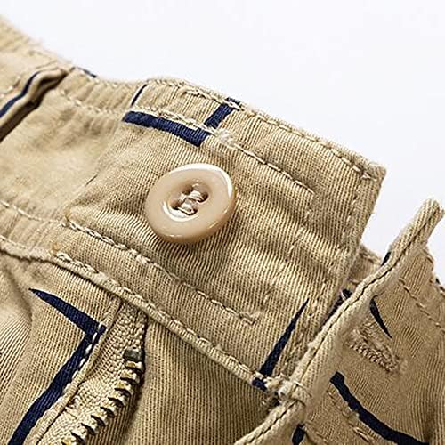 Къси панталони-Карго за Мъже, Мъжки Големи и Високи Леки Външни Шорти За Бягане С Еластична гумена лента За