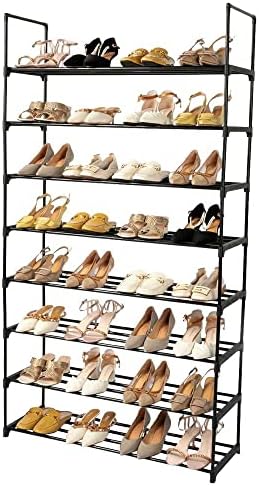 Увеличете пространството благодарение на 4-нива на сиво рафт за обувки - идеален за организиране на гардероба в антрето