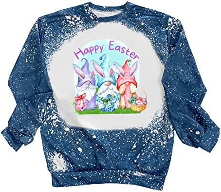 Жените Красиви Ризи с Яйца Джуджета, Щастливи Великденски Ризи 2023, Пролетни Модни Тениски С Графичен Дизайн, Върхове С кръгло