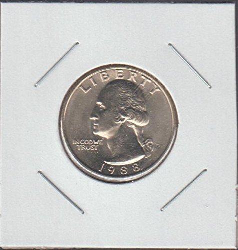 1988 D Вашингтон (от 1932 до момента) от Четвърт скъпоценен камък, не обращавшийся монетен двор на САЩ