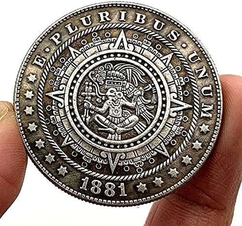 Ada Криптовалюта 1881 Лутане Монета Любима Монета на маите Възпоменателна Монета Посеребренный Биткоин Монета