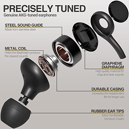 Слушалки с кабел SAMSUNG, Оригинални слушалки в ушите USB Type C, микрофон и дистанционно за регулиране на силата на звука - Разработени AKG - В комплект Зарядно устройство за