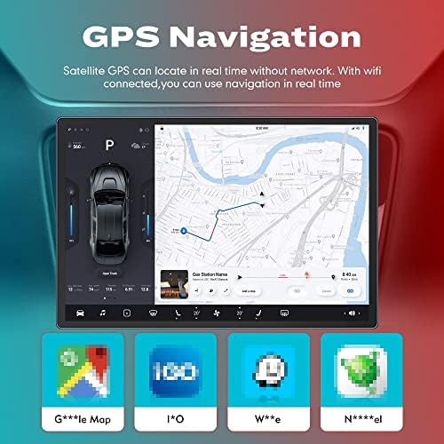 WOSTOKE 13,1 Android Радио CarPlay и Android Авторадио Автомобилната Навигация Стерео мултимедиен плейър GPS Сензорен екран