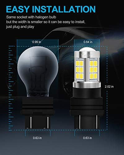 Yorkim 3157 led лампа, супер ярък 3156 led лампа 3056 3057 4157 led лампа 3157 Подмяна на led задни светлини заден