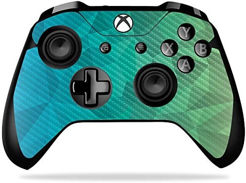 Обвивка от въглеродни влакна MightySkins контролера на Microsoft Xbox One X - Биологично безопасна | Защитно,