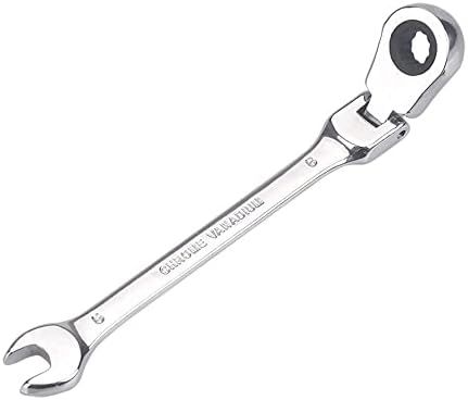 6 мм метричен ключ с гъвкава глава с механизма на палеца, торцевая корона с 72 зъби, комбиниран гаечен ключ