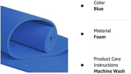 YogaAccessories Удължен луксозен килимче за йога 1/4 инча