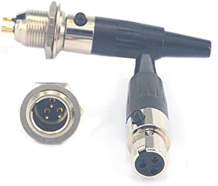 onelinkmore САМ 3-Пинов Mini XLR TA3F Аудио Адаптери за Микрофон със приставка адаптер за Монтиране върху шасито на Конектор