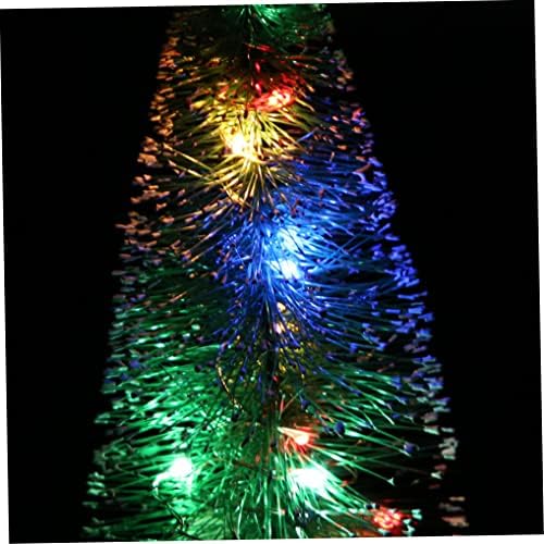 Дървета, Коледна Мини-Ела Миниатюрна Елха със Светла Коледа Изкуствена Плота 15см