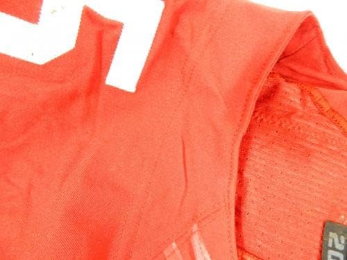 San Francisco 49ers Ahmad Brooks #55 Пусна Червената Фланелка 46 DP28665 - Използваните тениски Без подпис За игри в NFL