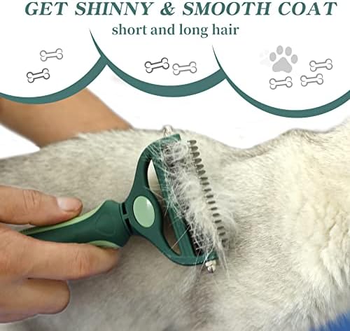 Четка Meren за кучета от мосв, е Професионален инструмент, за да се грижи за домашни любимци, четка за коса 2 в 1 за премахване
