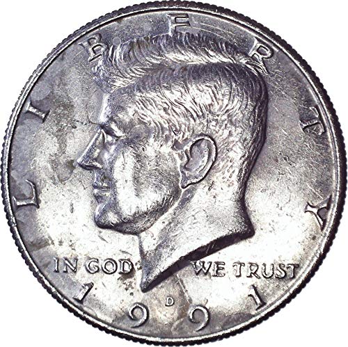 1991 D Кенеди Полдоллара 50 цента е Много Добре