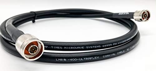 Cable build Now LMR400 Ultraflex Коаксиален кабел 25 фута - N Plug-N plug-Път Микровълните 50 Ома Кабел с ниски загуби