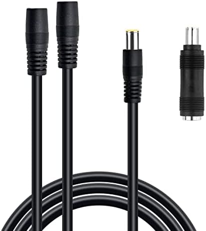 Удлинительный кабел с дължина 20 ФУТА (6 м), съединители 8 мм (DC7909), съвместими с преносим централа Jackery и слънчеви панели, 14AWG с Y-образен кабел