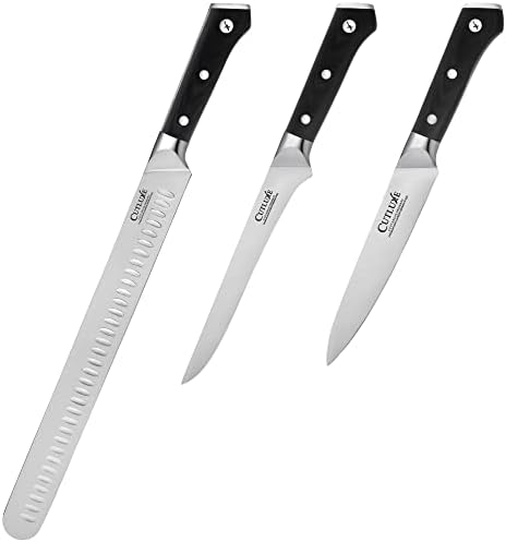 Комплект ножове за нарязване, обезкостяване и с общо предназначение Cutluxe – Фалшиви Высокоуглеродистая немска