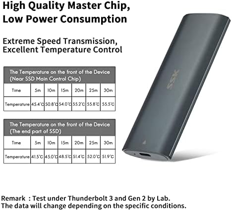 SSK Алуминиев Адаптер за корпуса на SSD M. 2 NVME SATA, чипове RTL9210B, Външен твърд диск, USB C 3.1/3.2 Gen 2 10 gbps
