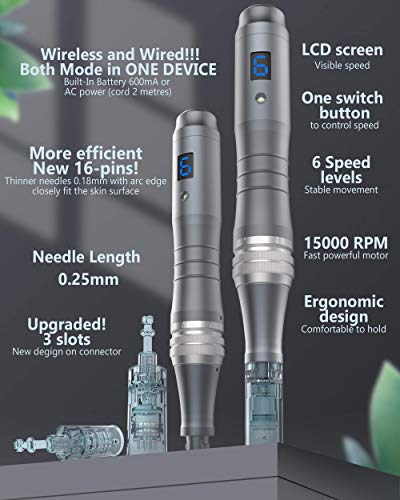 Професионална Микроигольная дръжка Dr. Pen Ultima M8 - Безжична Автоматична писалка Derma - Невероятен набор от инструменти