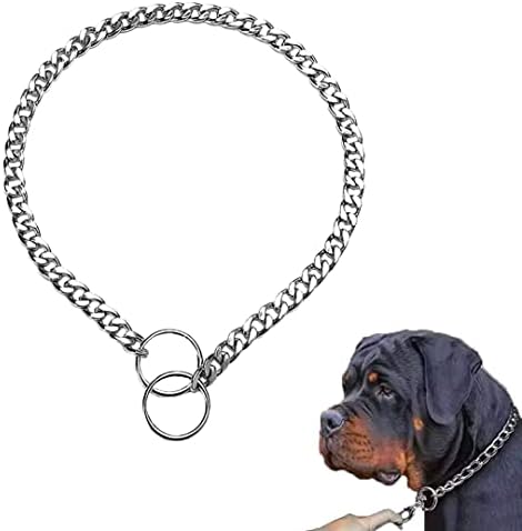Best Dog Доставки Железен Нашийник-Верига за кучета - Полирани Гладки Връзки за надеждна дресура и контрол, Регулируем
