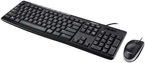 Пълен размер клавиатура Logitech Media Combo MK200 и оптична мишка с висока разделителна способност