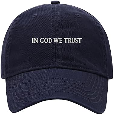 Бейзболна шапка мъжете, Ние вярваме в Бога, бродирани измиване памук куче Шапка шапки