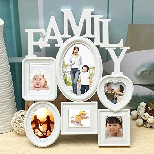 XJJZS Популярна Семейна рамка за снимка За Спомен Пластмасов Стенни Поставки За Показване на Снимки 6 Различни Размери Фоторамка