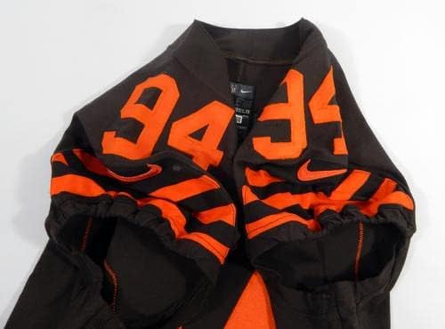 2018 Cleveland Browns Карл Дейвис #94 Играта е Пусната P Използван цвят кафяв тениски NP R - Използваните тениски без подпис за игри NFL