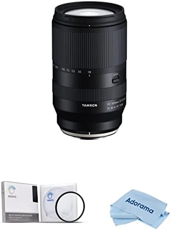 Обектив Tamron 18-300 мм f/3,5-6,3 Di III-A VC VXD за Sony E в комплект с UV-филтър е 67 мм, Кърпа за почистване